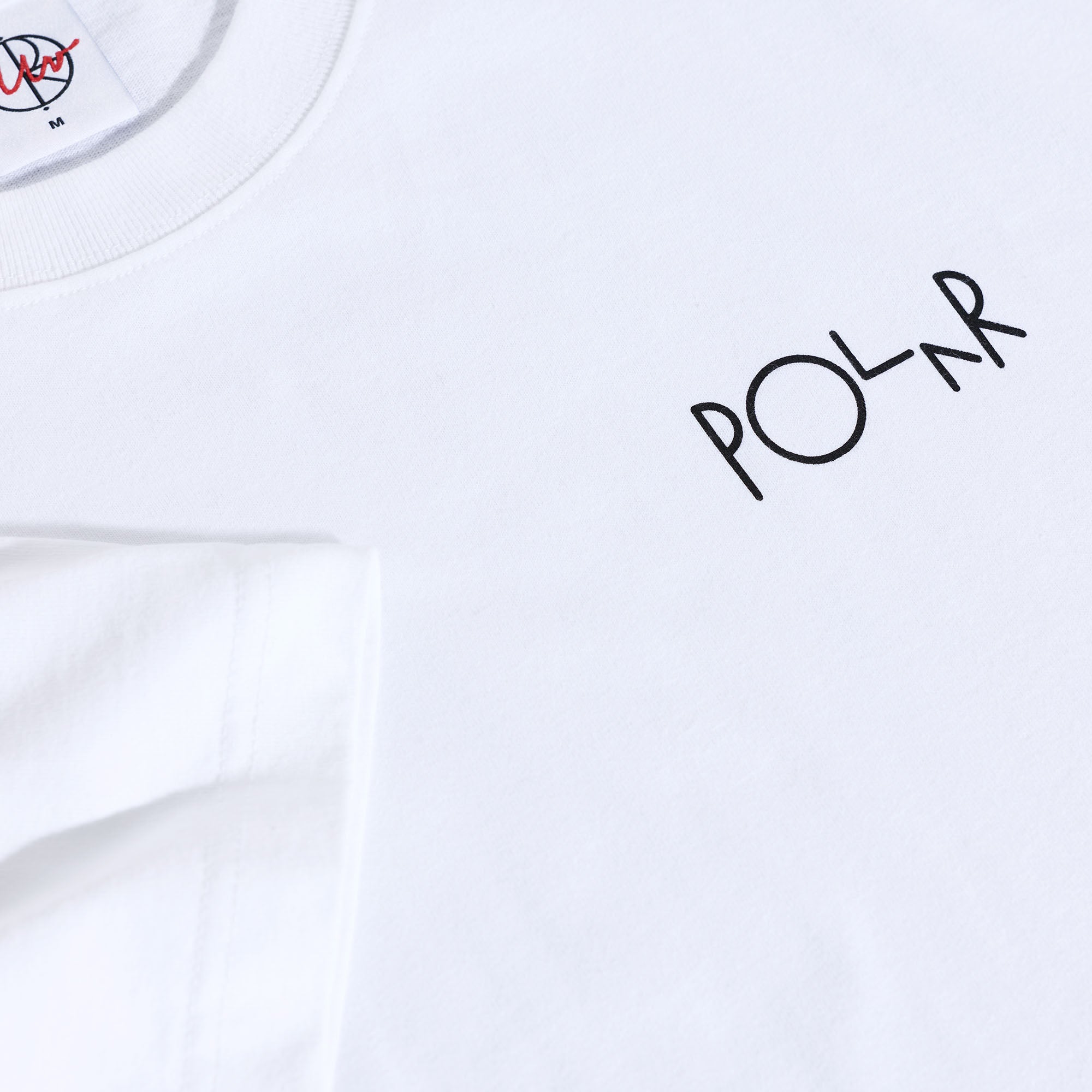 Polar Fill Logo Happy Sad T-Shirt White