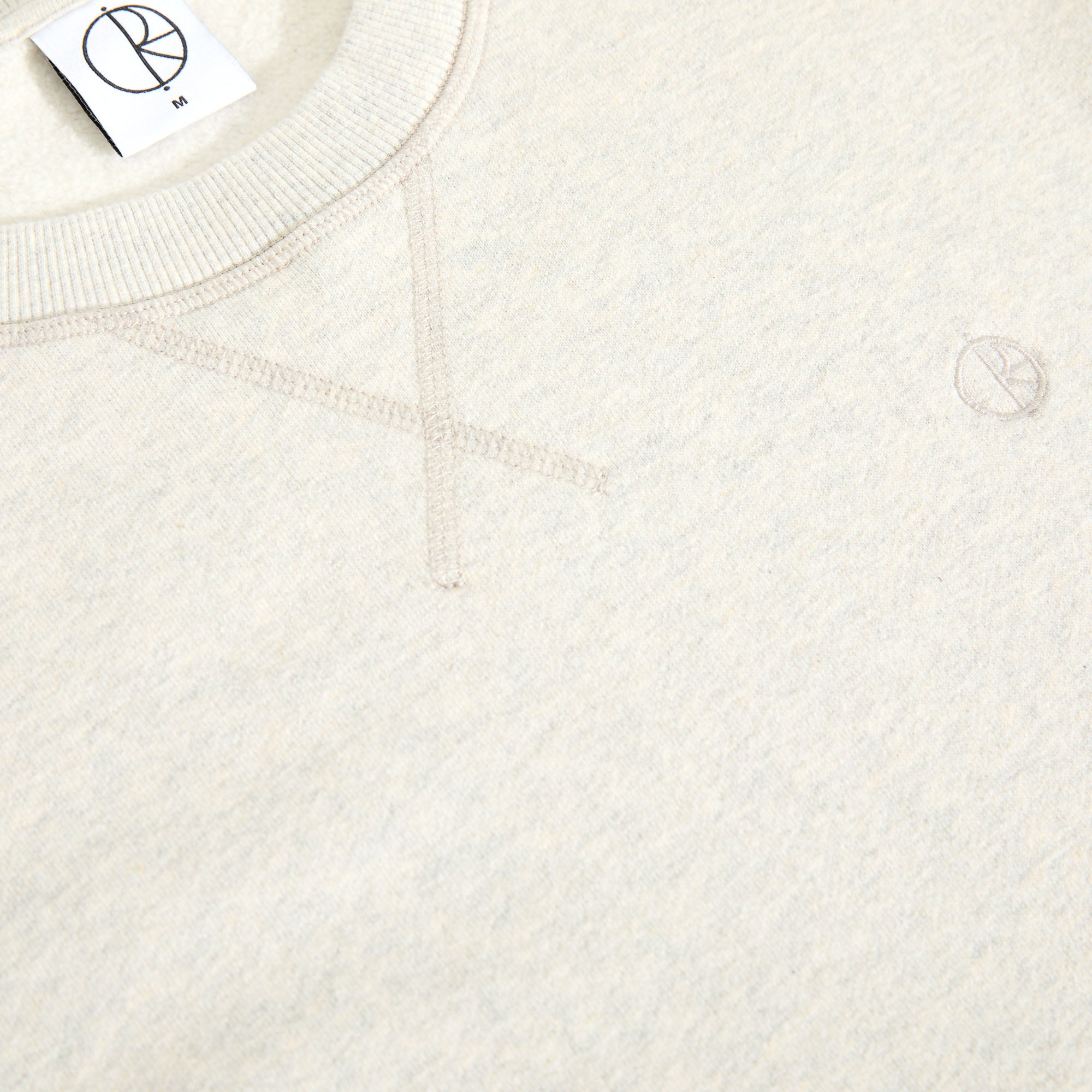 Polar Frankie Crewneck Ivory Grey Melange