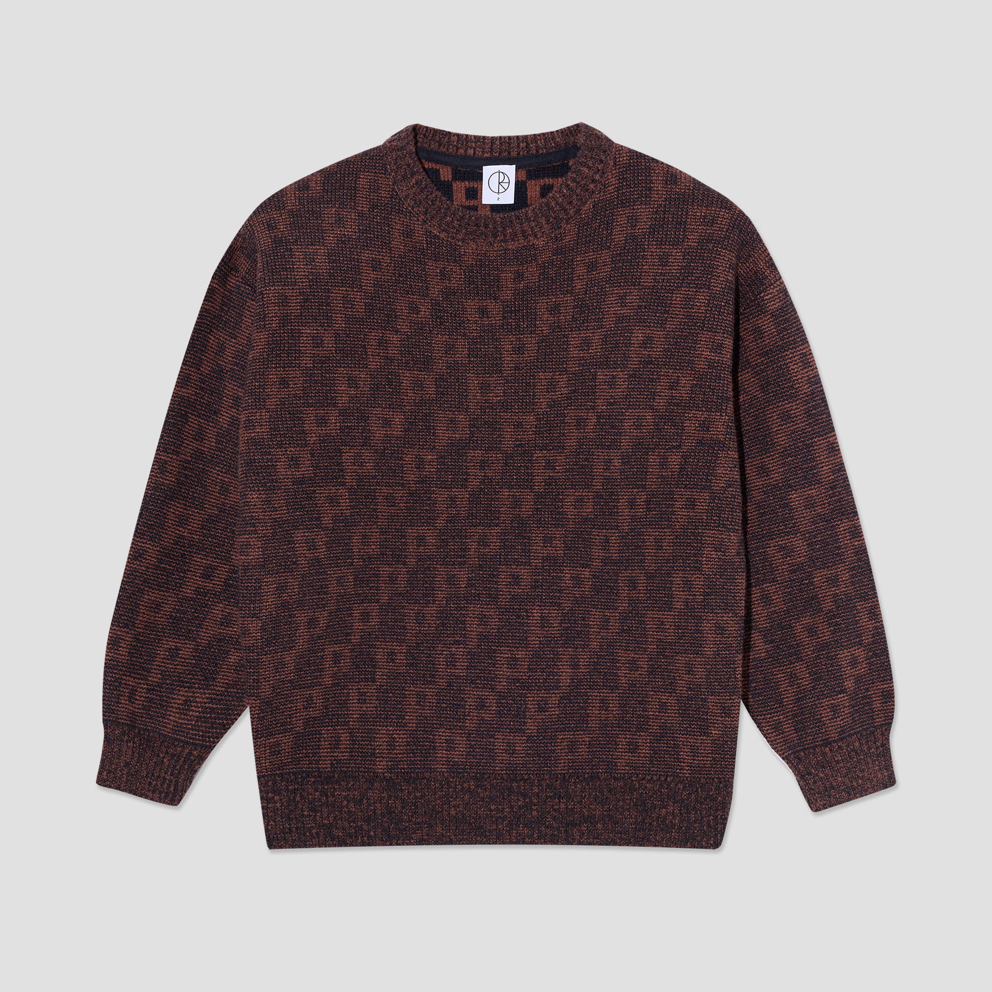 Polar George P Pattern Sweater Navy / Orange