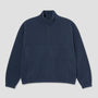 Polar Ivan Half Zip Sweatshirt Grey Blue