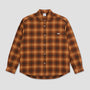 Polar Mitchell Longsleeve Shirt Shadow Check Caramel