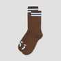 Polar Rib Happy Sad Socks Brown / Blue