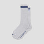 Polar Rib Long 2 Stripes Socks Heather Grey / Blue