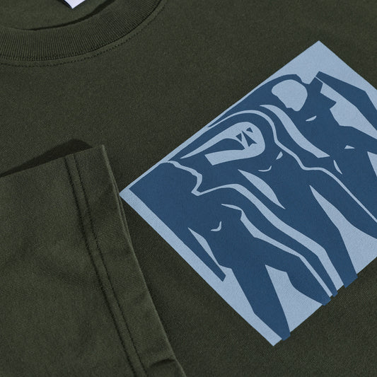 Polar Cut Outs T-Shirt Dark Olive