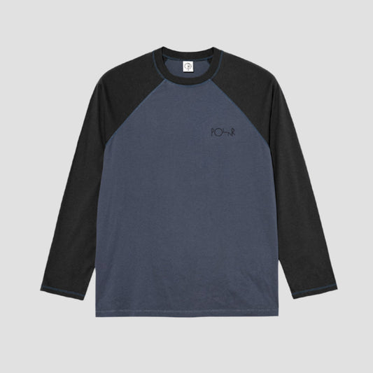 Polar Stevie Longsleeve T-Shirt Grey Blue / Black
