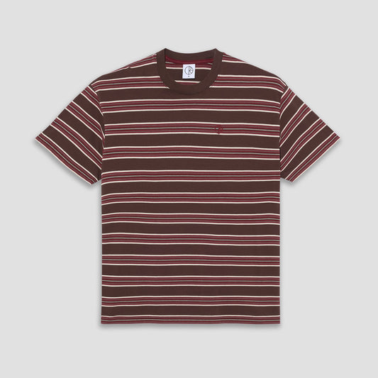 Polar Stripe T-Shirt Brown / Red
