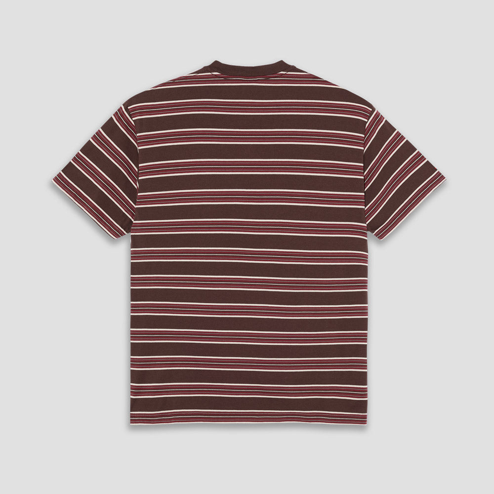Polar Stripe T-Shirt Brown / Red