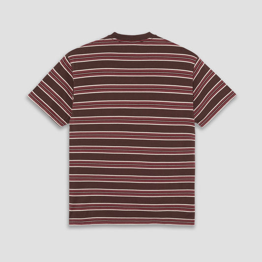 Polar Stripe T-Shirt Brown / Red
