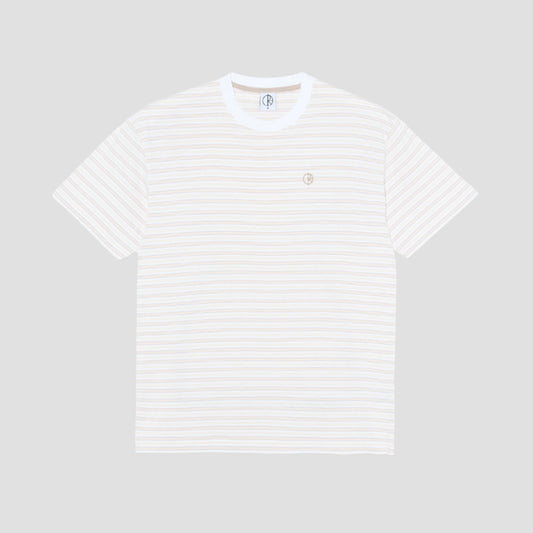 Polar Stripe T-Shirt White / Taupe
