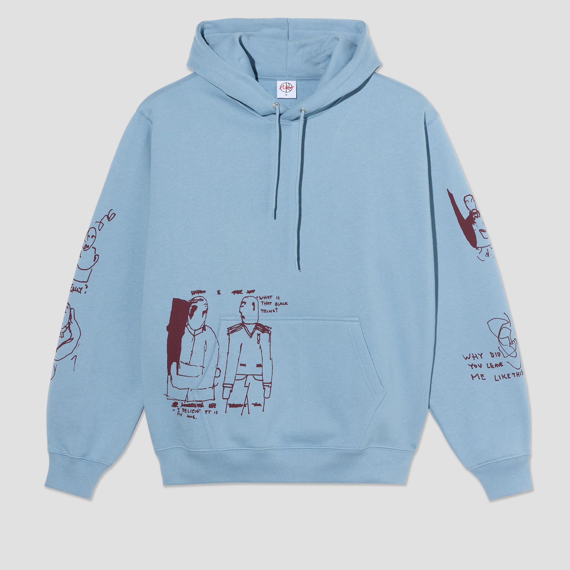 Polar The End Dave Hoodie Dove Blue