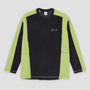Polar Grid Fleece Sweater Black / Chartreuse