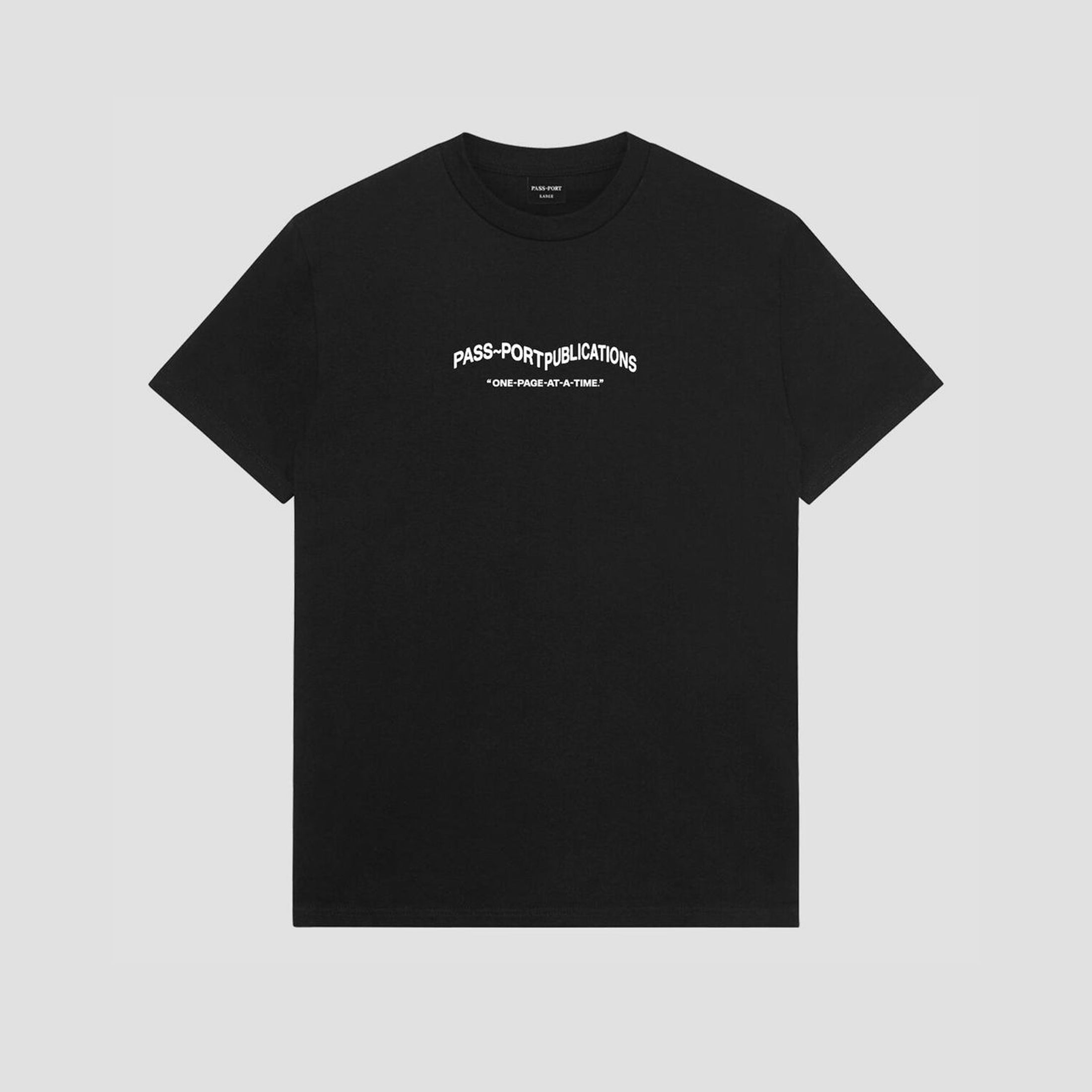 Passport Publish T-Shirt Black