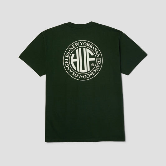 HUF Regional T-Shirt Forest Green / White