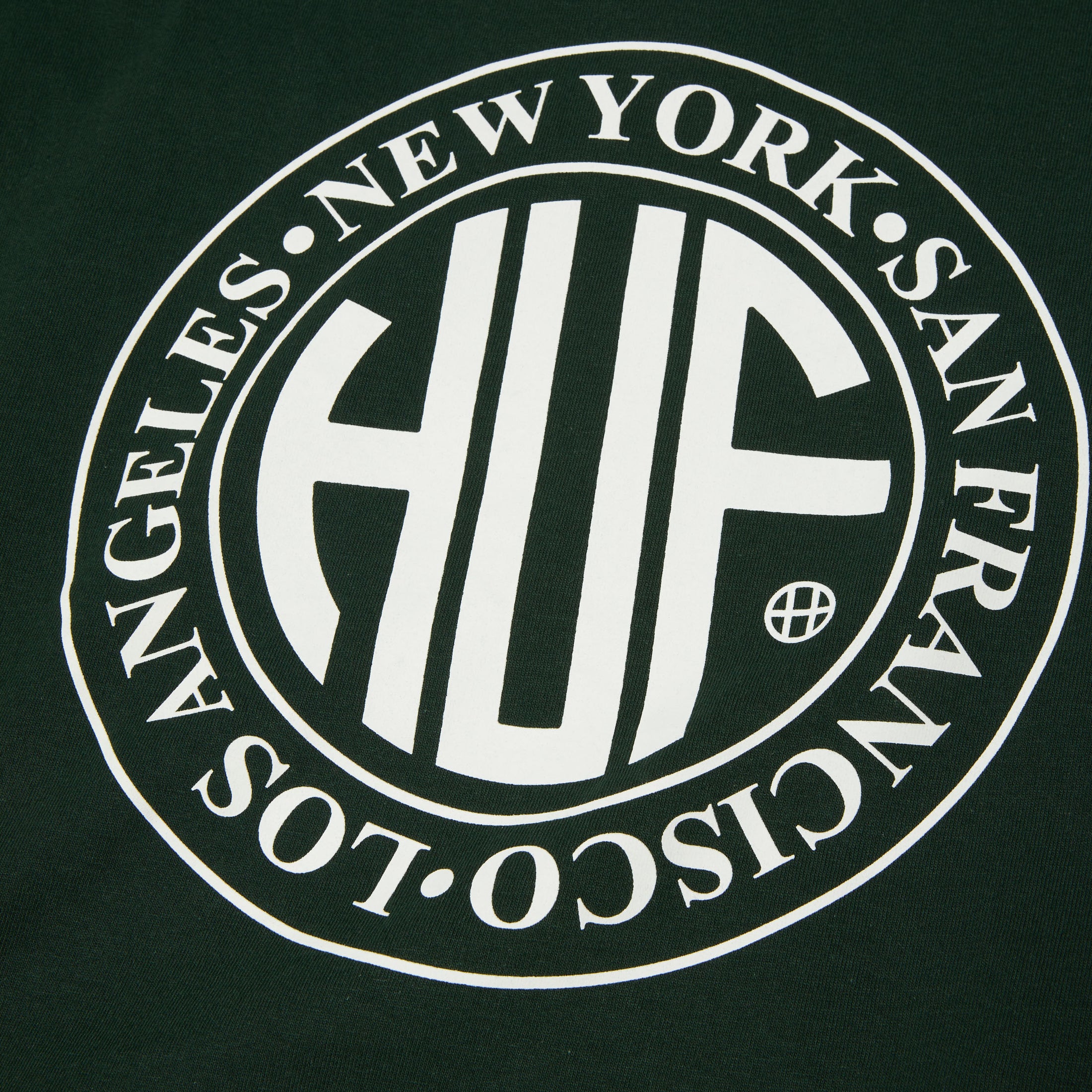HUF Regional T-Shirt Forest Green / White