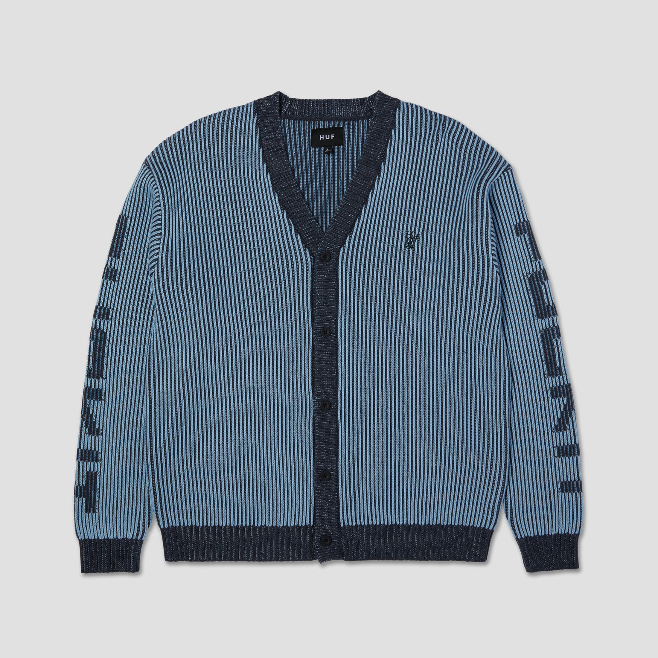 HUF Repeater Cardigan Washed Blue