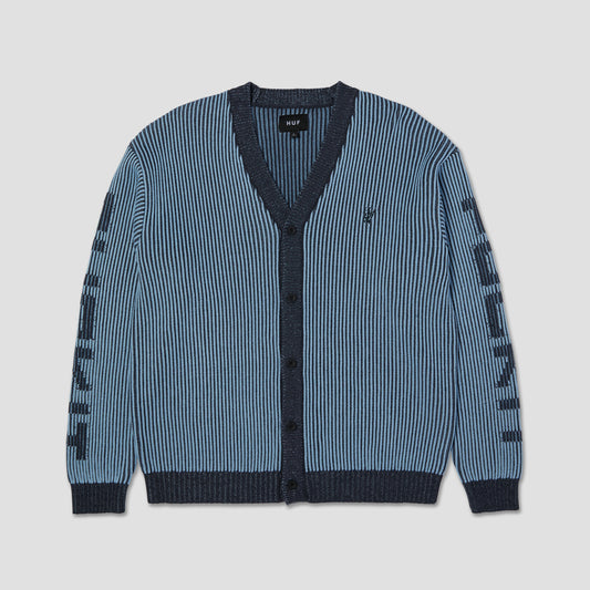 HUF Repeater Cardigan Washed Blue