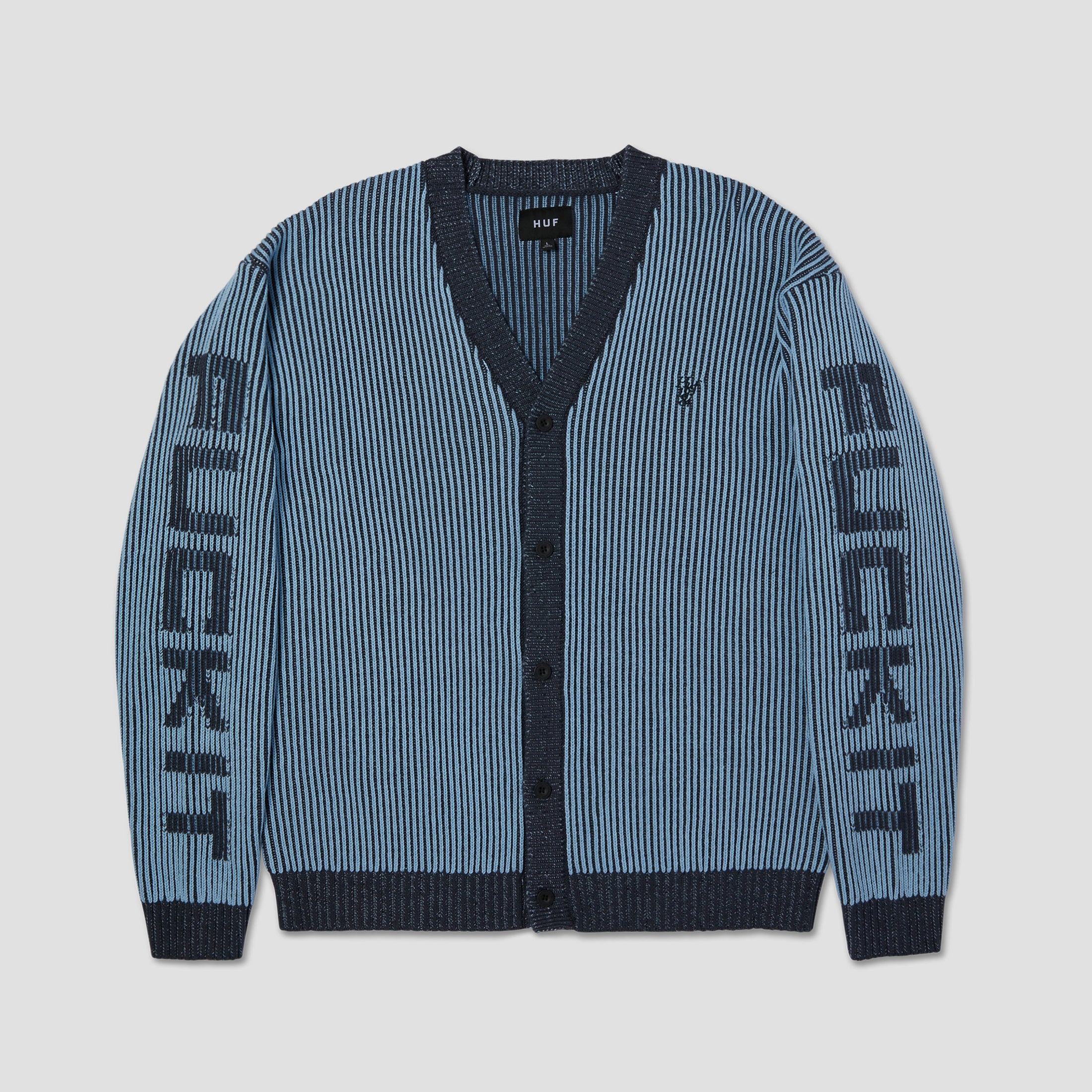 HUF Repeater Cardigan Washed Blue