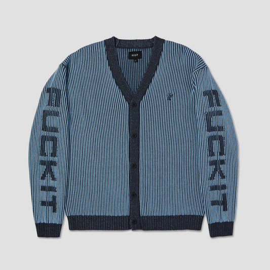 HUF Repeater Cardigan Washed Blue