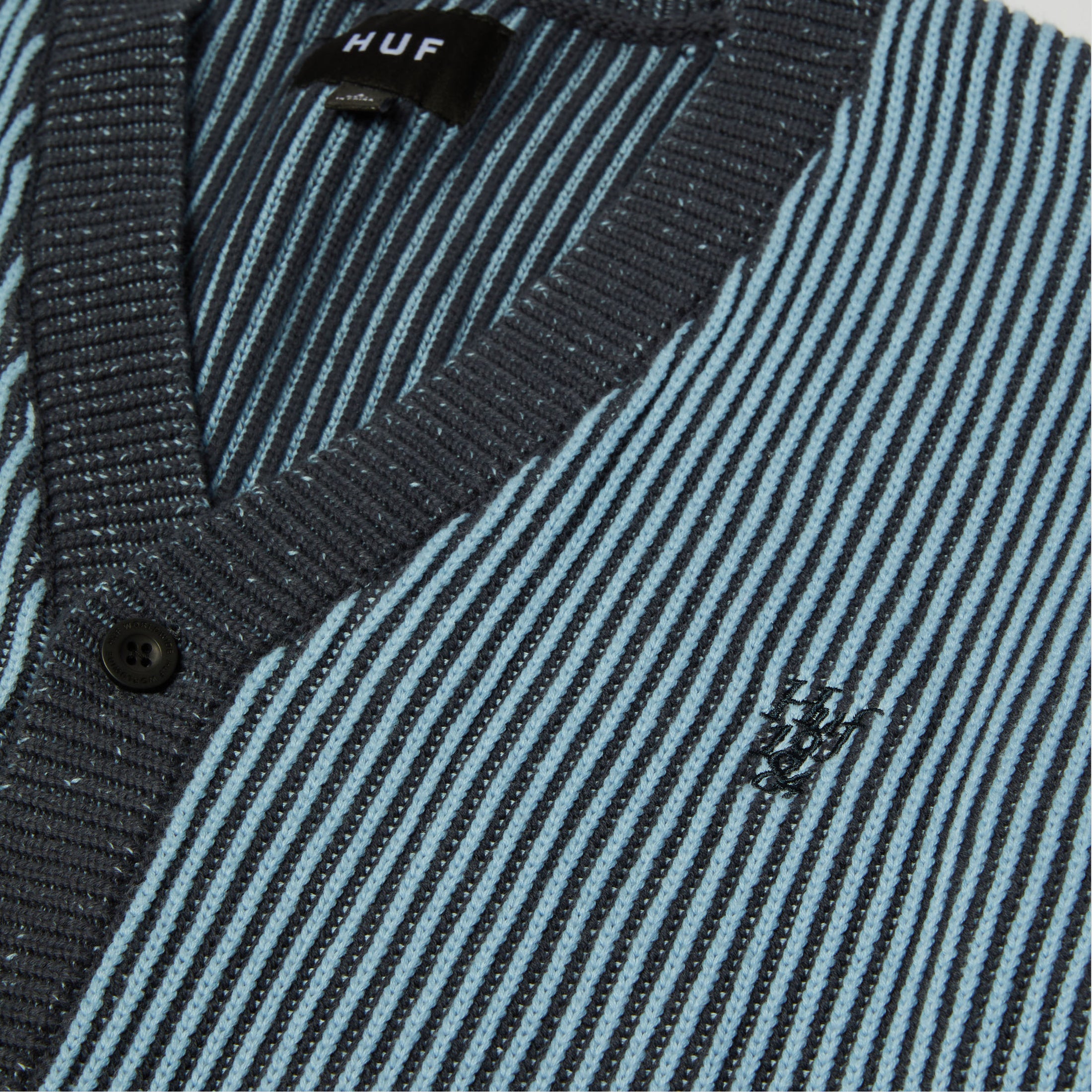 HUF Repeater Cardigan Washed Blue