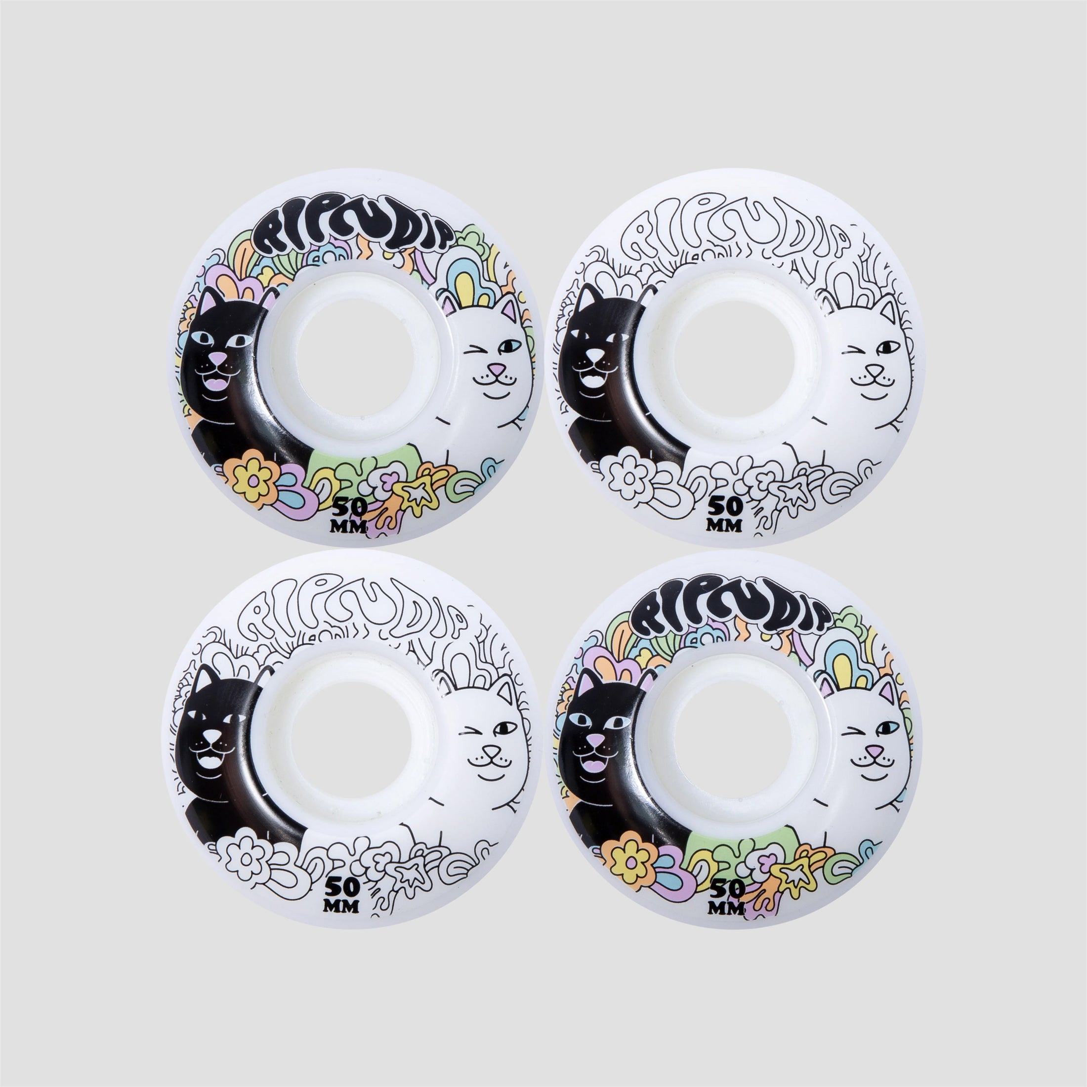 RIPNDIP 50mm Flower Child Skateboard Wheels