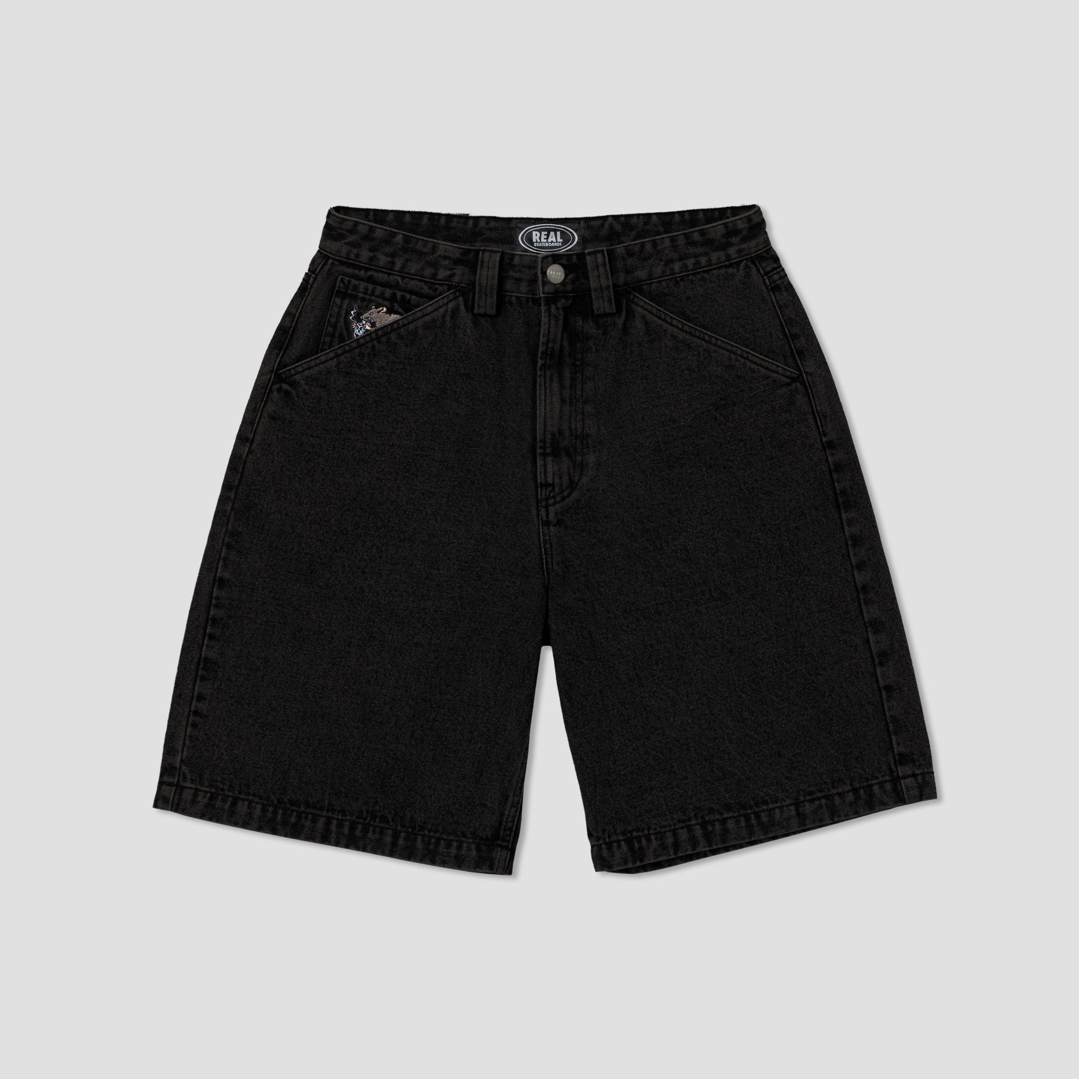 Real Street Cleaner Short Black Stone / Acid Wash