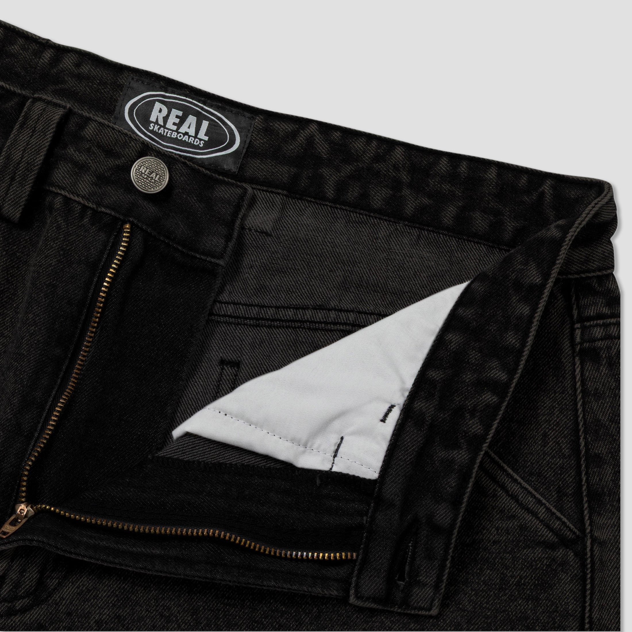 Real Street Cleaner Short Black Stone / Acid Wash