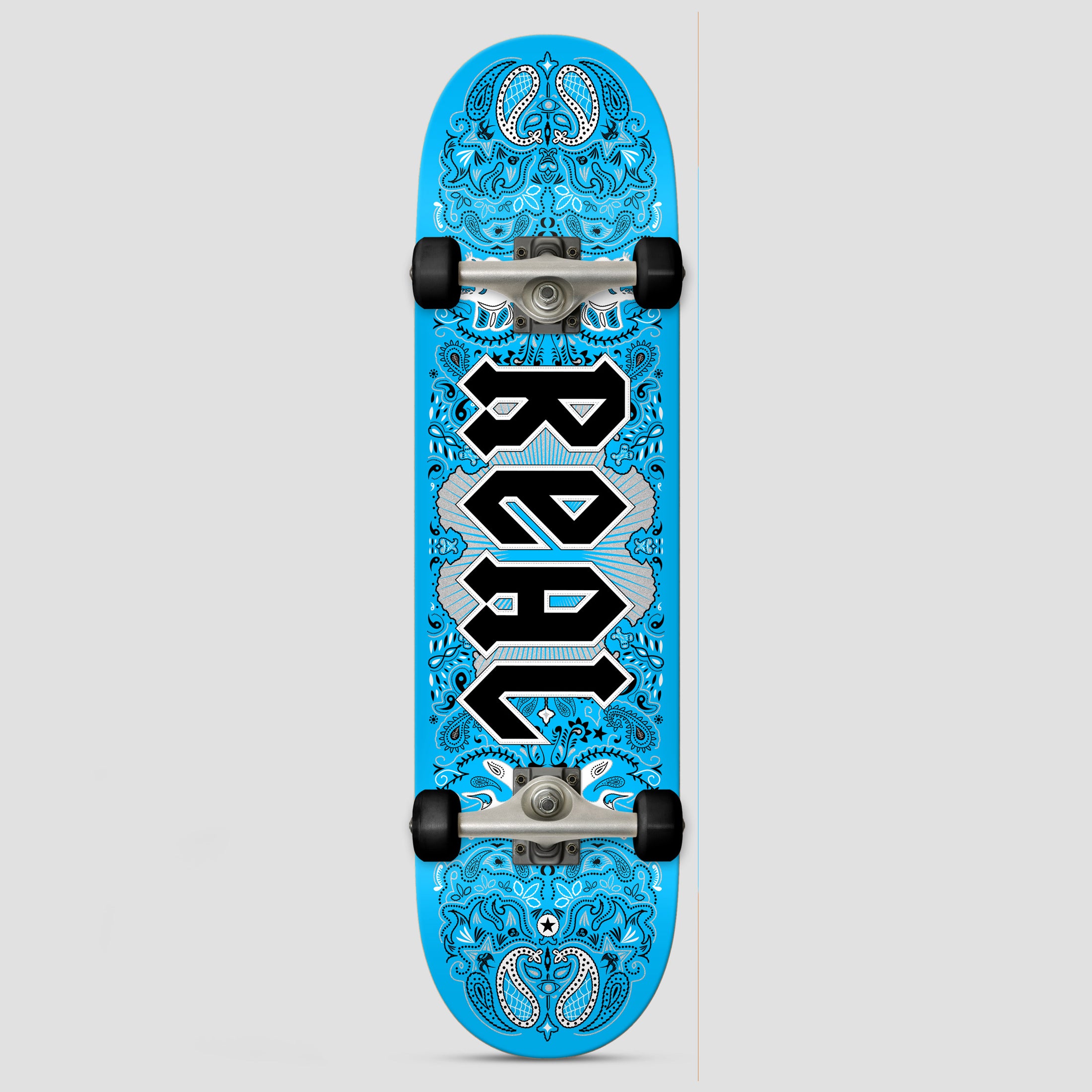 Real 7.5 Bandana Series Complete Skateboard Blue