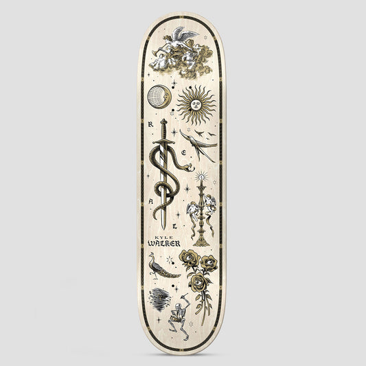 Real 8.06 Kyle Engraved Skateboard Deck White