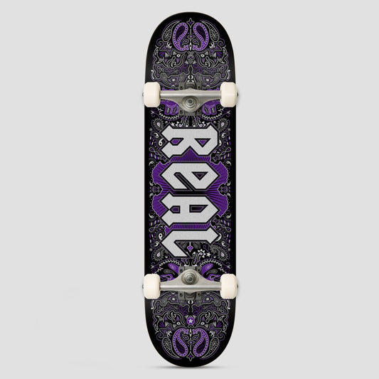 Real 8.25 Bandana Series Complete Skateboard Purple