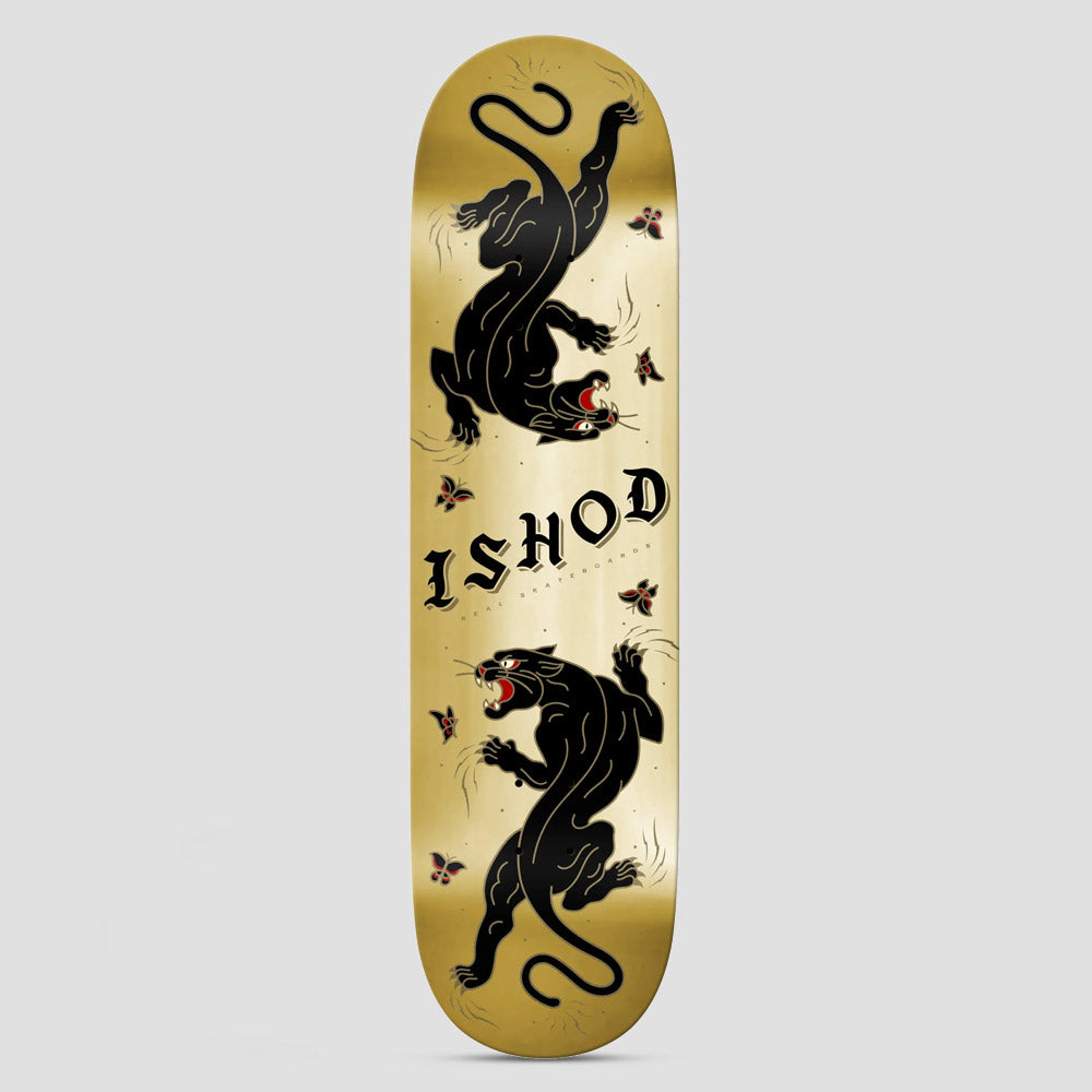 Real 8.25 Cat Scratch Ishod TT DBX Skateboard Deck Gold