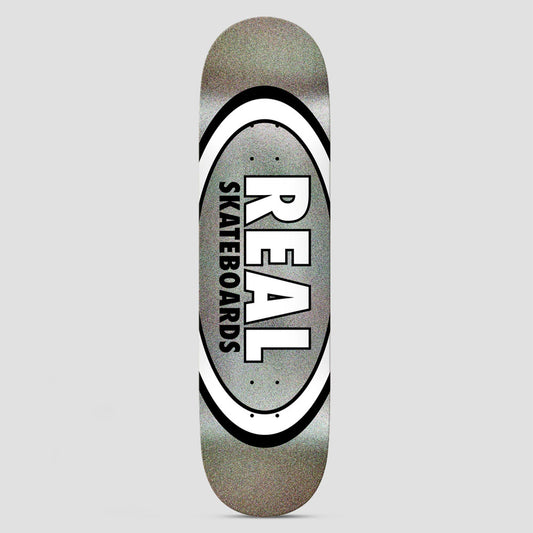Real 8.25 Team Classic Oval Skateboard Deck Easy Rider Black Holo