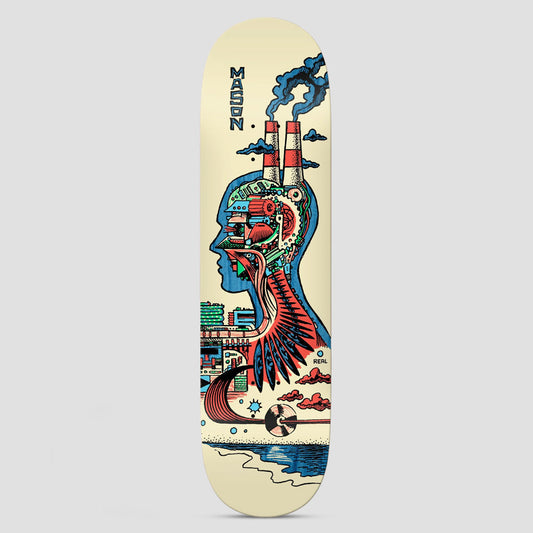Real 8.28 Mason Artificial Skateboard Deck Cream