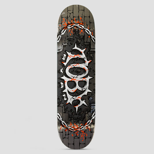 Real 8.38 Toby Ryan Pro Oval Skateboard Deck Silver