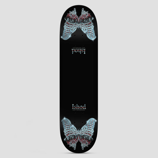Real 8.38 Twin Tail Ishod Mariposa Chrome Redux DBX Skateboard Deck Black