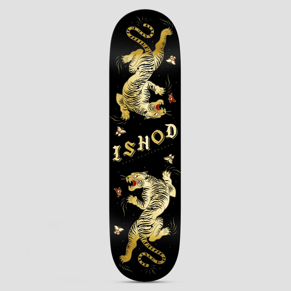 Real 8.5 Cat Scratch Ishod TT DBX Skateboard Deck Black