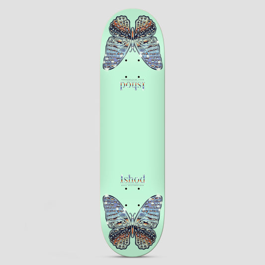 Real 8.5 Ishod Mariposa Chrome Twin Tail Skateboard Deck Teal
