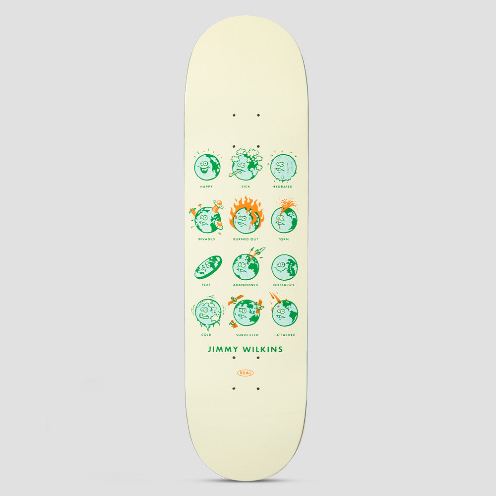 Real 8.5 Jimmy How Are You Skateboard Deck Cream
