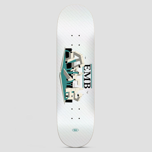 Real 8.25 Team EMB Skateboard Deck White