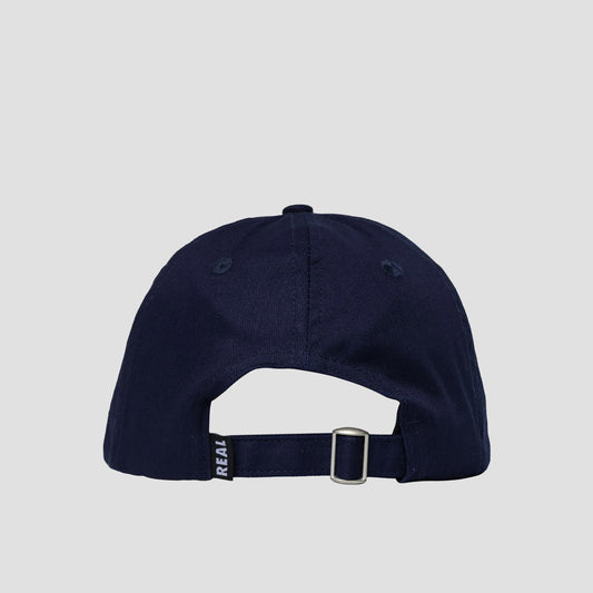 Real Oval Embroidered Cap Navy / Red / White