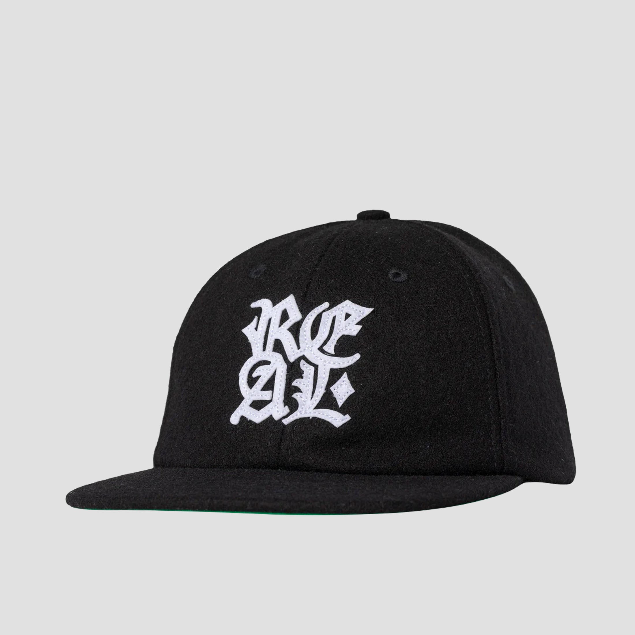 Real Stacked Snapback Cap Black