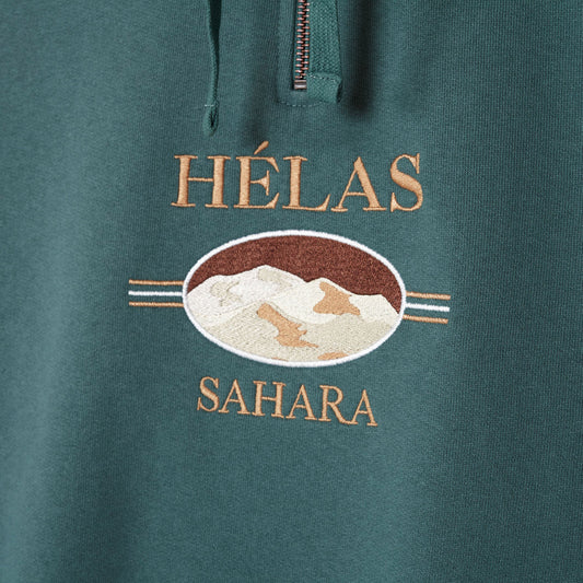 Helas Sahara Quarter Zip Khaki Green