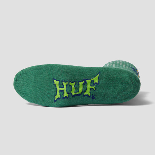 Huf Sassy H Crew Socks Forest Green
