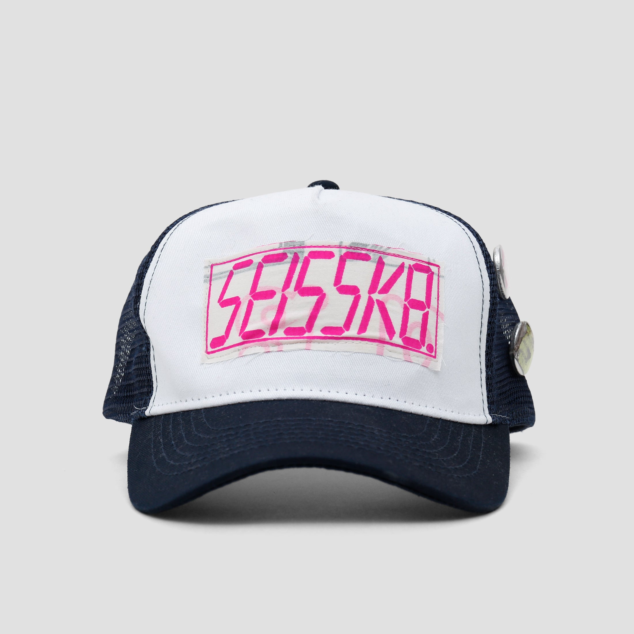 SE15SK8 Patch Trucker Cap Blue