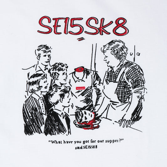 SE15SK8 Supper T-Shirt White
