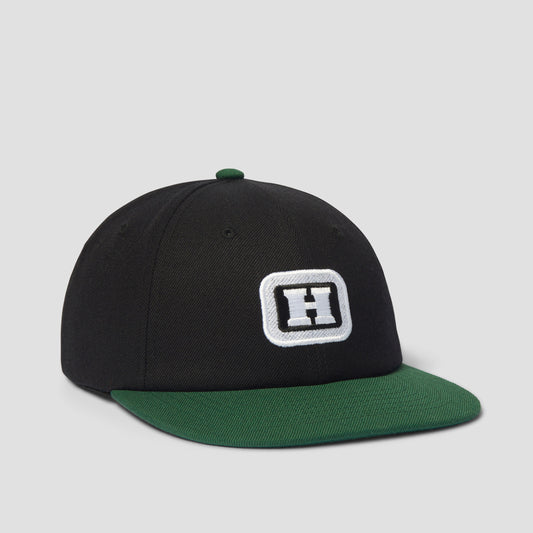 HUF Serif H 6 Panel Snapback Black