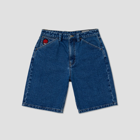 Spitfire Bighead Fill Denim Short Medium Stone Wash