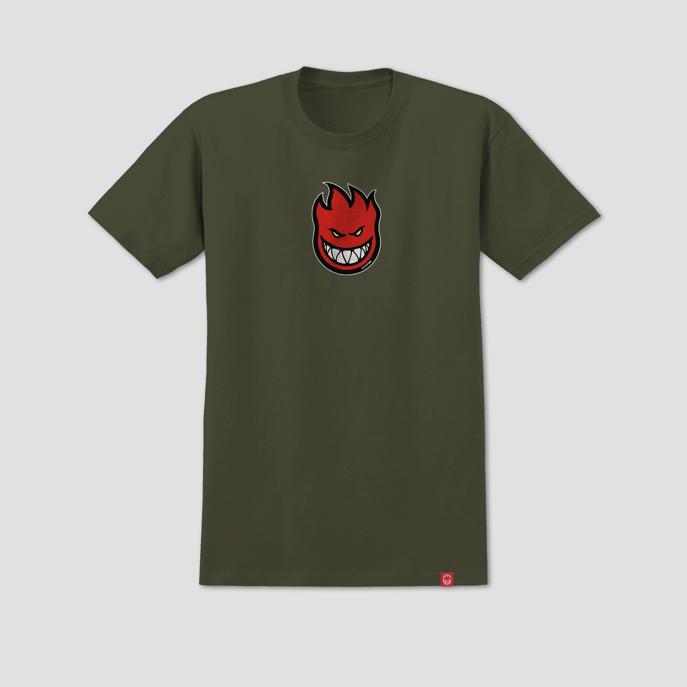 Spitfire Bighead Mid Fill T-Shirt Military Green