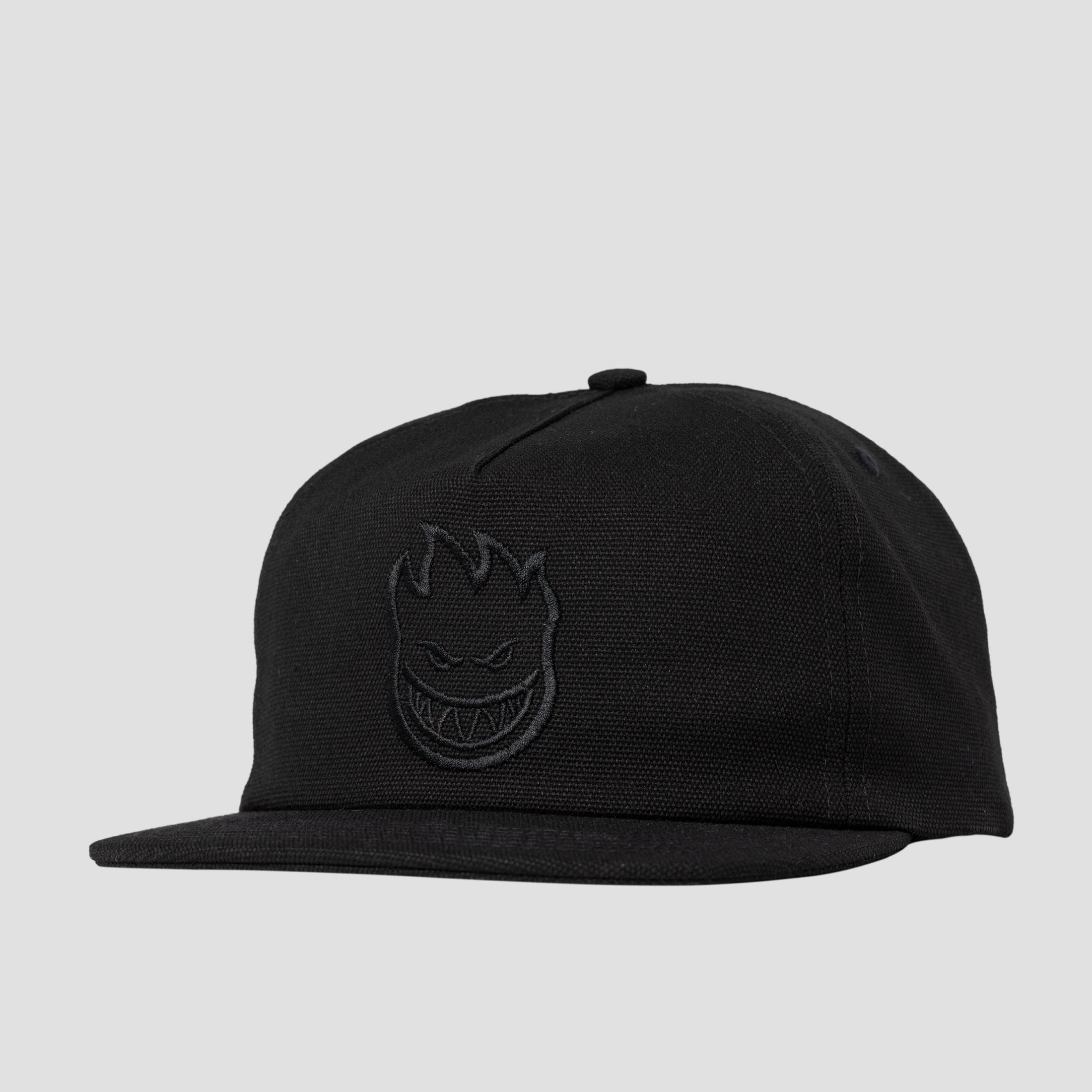 Spitfire Bighead Snapback Cap Black Charcoal