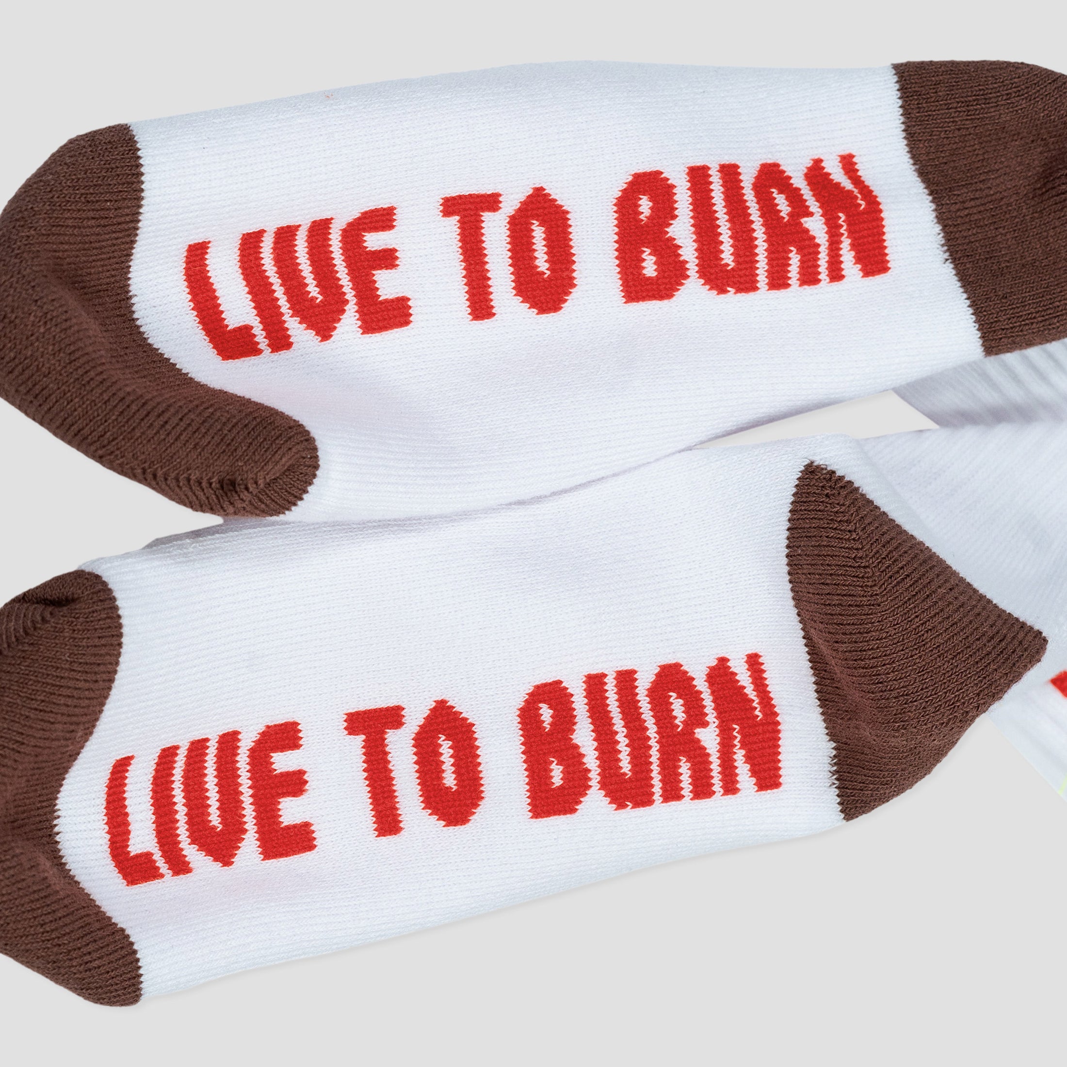 Spitfire Bighead Socks White / Burgundy / Red