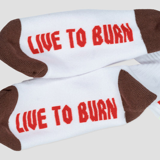 Spitfire Bighead Socks White / Burgundy / Red